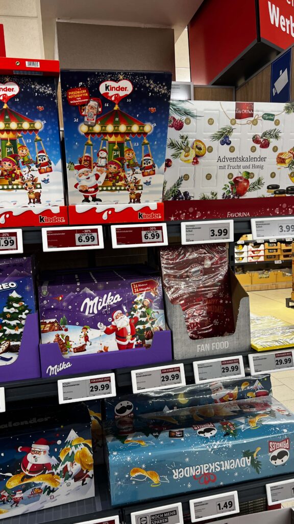 Milka, Kinder bis Pringles Berlin Adventskalender